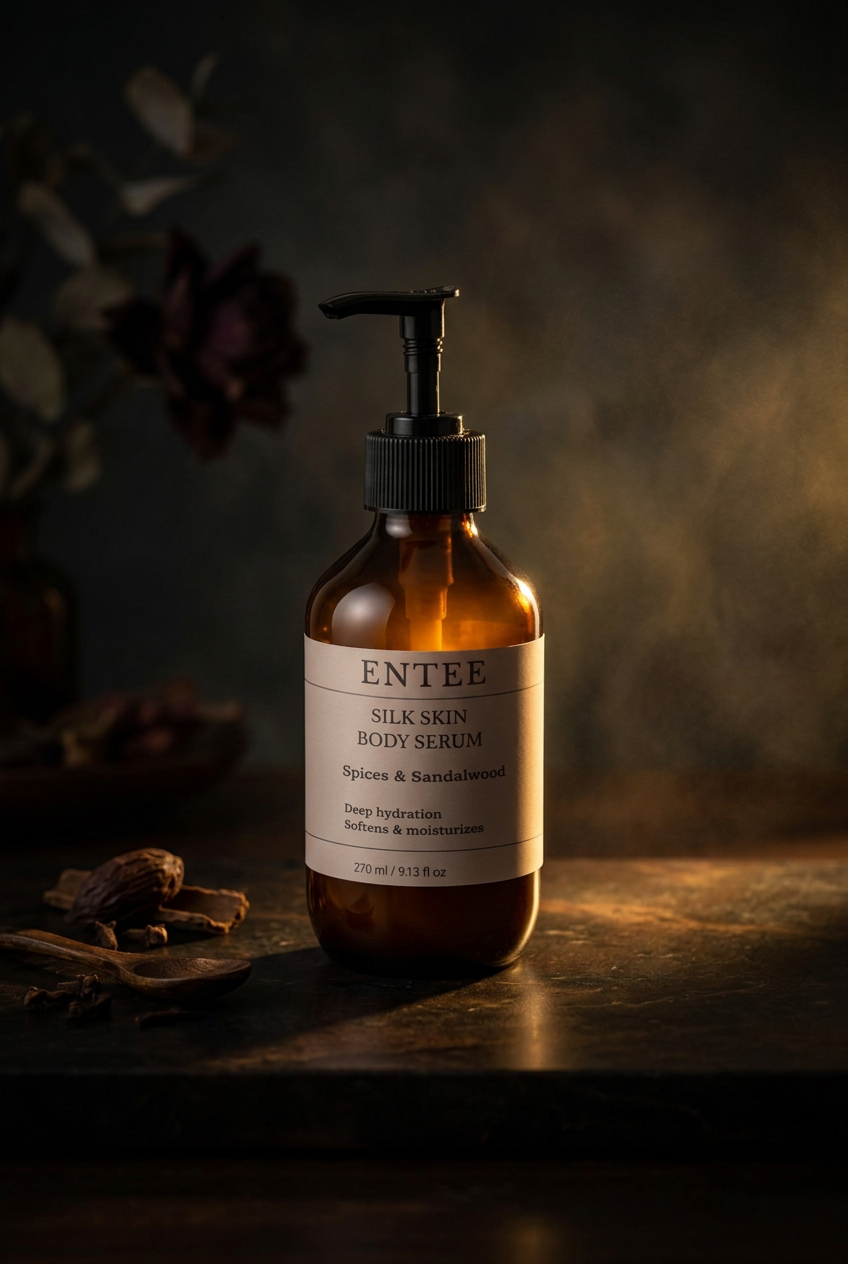 Silk Skin Body Serum, Spices & Sandalwood